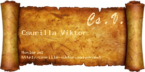 Csurilla Viktor névjegykártya